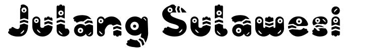 Julang Sulawesi schriftart