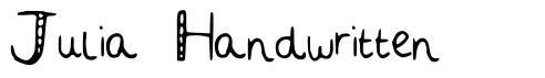 Julia Handwritten 字形