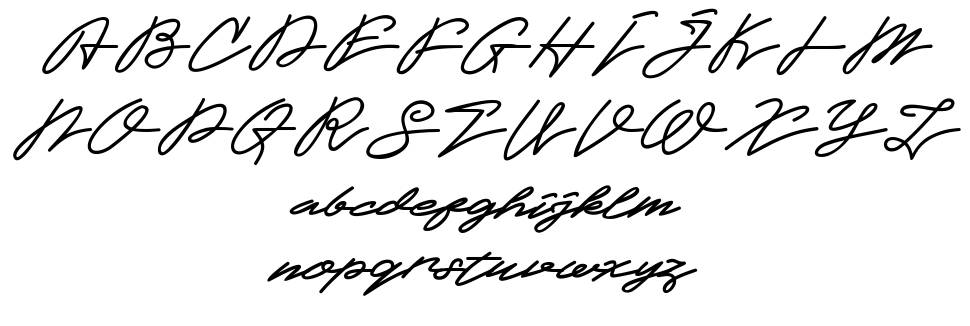 Juliaguz フォント 標本