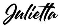 Julietta шрифт