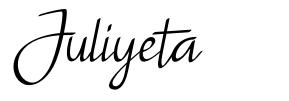 Juliyeta шрифт