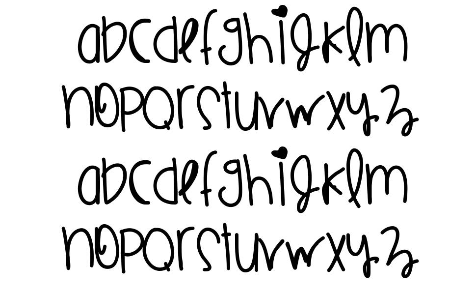 Jumbo Rings písmo Exempláře