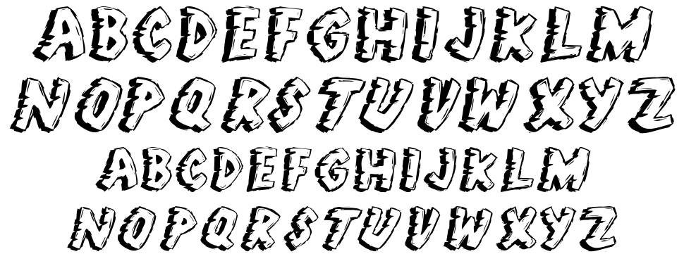 Jungle Fever font specimens