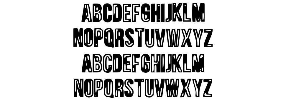 Jungle Tree font specimens