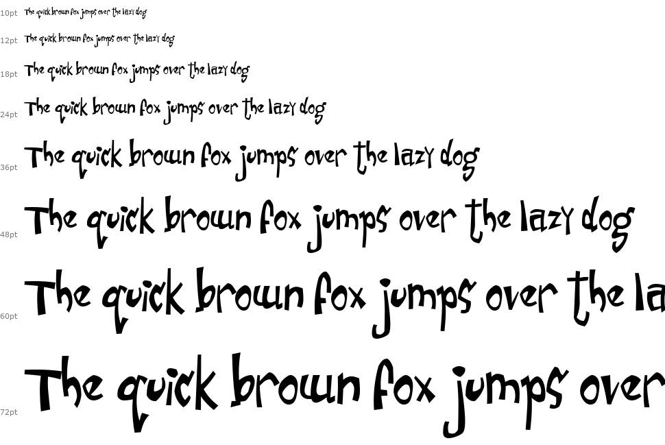 Junior & Stinky font Şelale