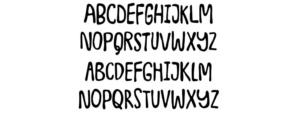 Junkyard Plush font Örnekler