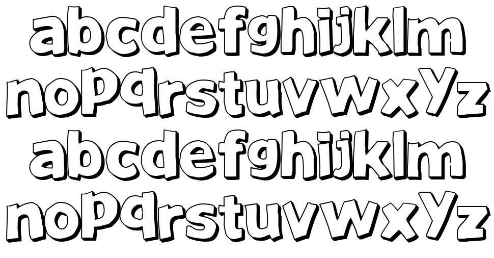 Just Another Font schriftart vorschau