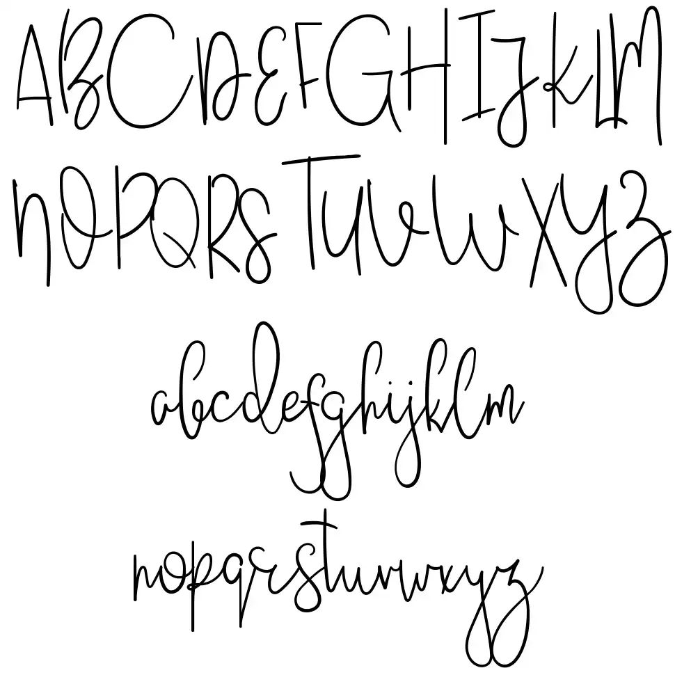 Just Becausefont specimens