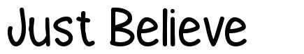 Just Believe font