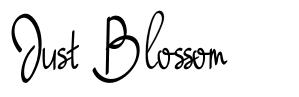 Just Blossom 字形