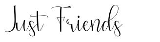 Just Friends font