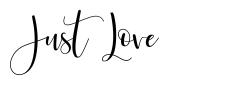 Just Love font