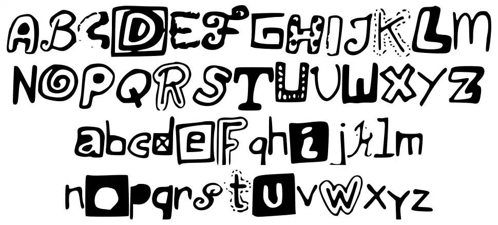 Just Some Random Doodlesfont specimens