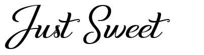 Just Sweet font