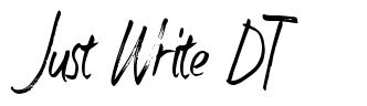 Just Write DT fonte