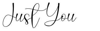 Just You font