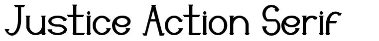 Justice Action Serif czcionka