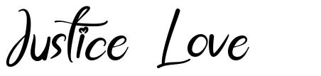 Justice Love font