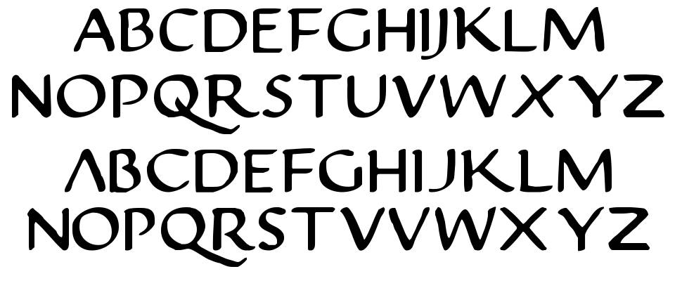 Justinian font Örnekler