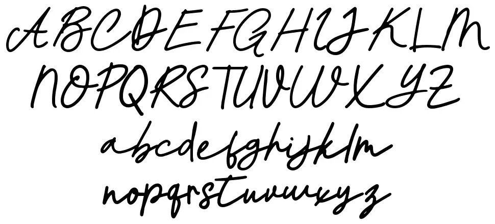 Justline font Örnekler