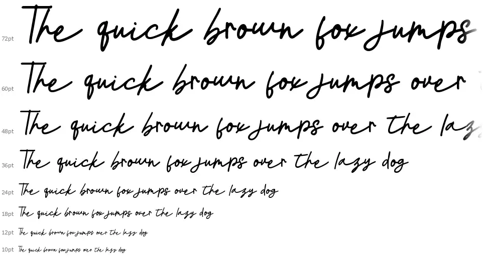 Justline font Waterfall