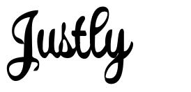 Justly font