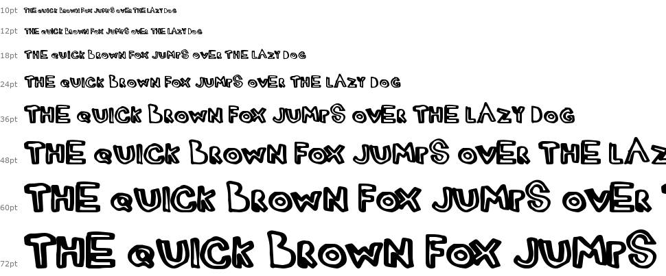 JustMarker font Waterfall