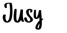 Jusy шрифт