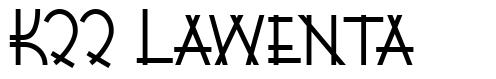 K22 Lawenta 字形