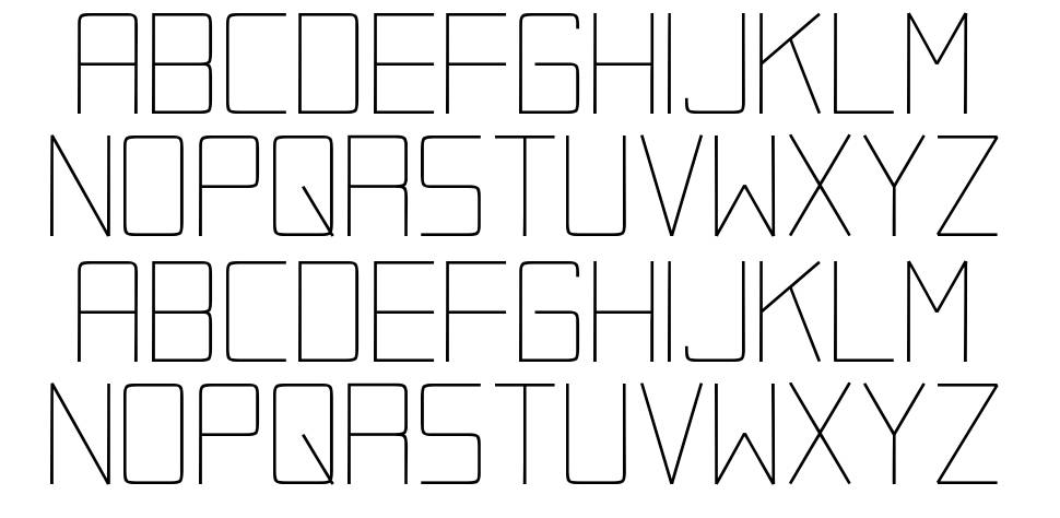Kacugak font specimens