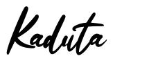 Kaduta font