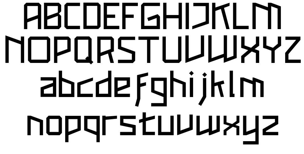 Kagaku font specimens