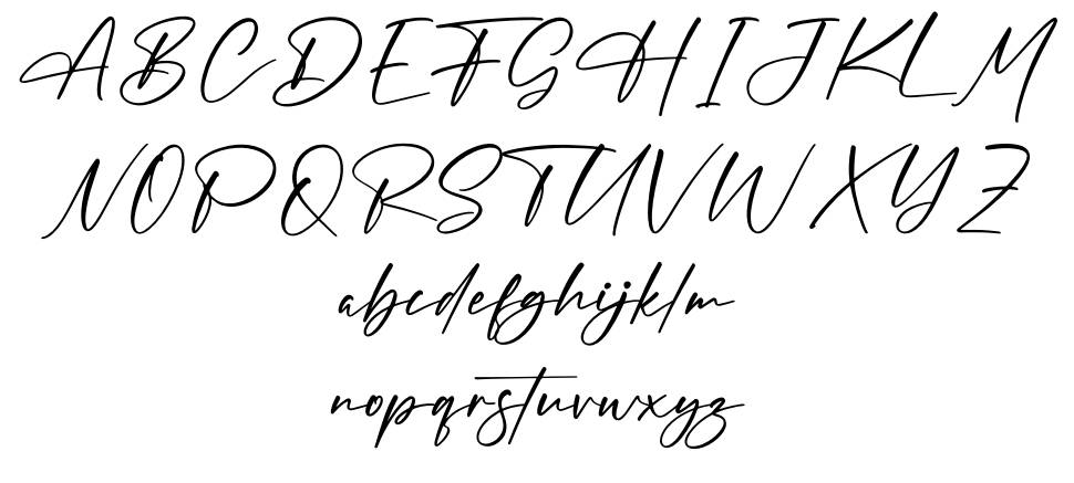 Kahistto font specimens
