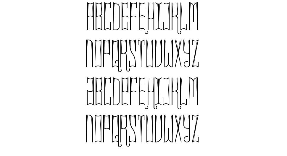 Kakawa font Örnekler