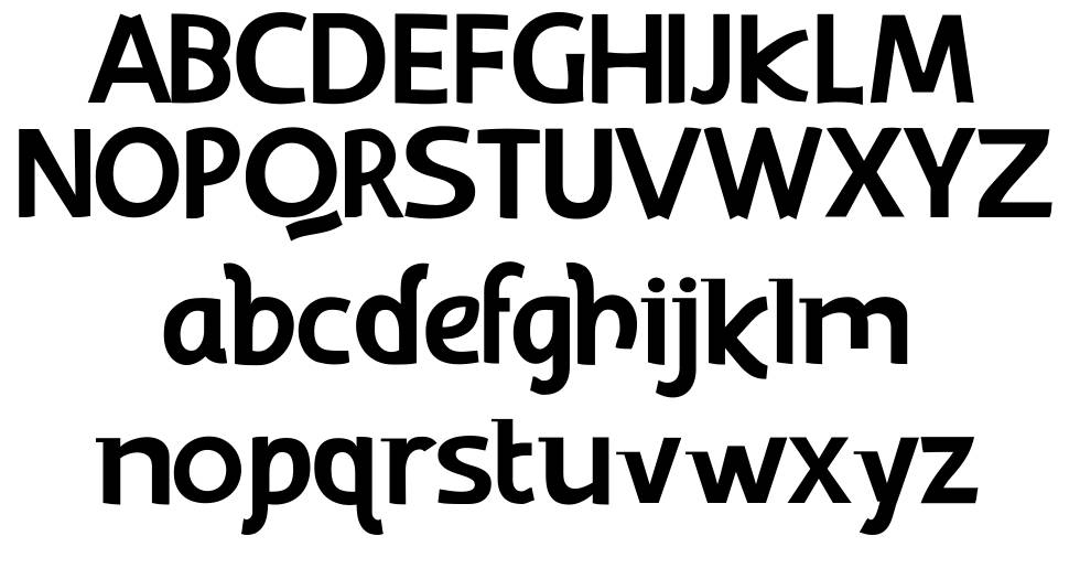 Kakawate font specimens