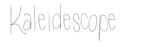 Kaleidescope font