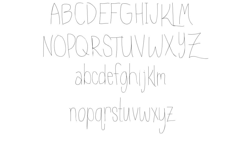Kaleidescope font Örnekler