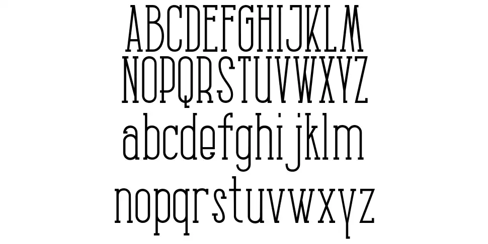 Kalela Slabfont specimens
