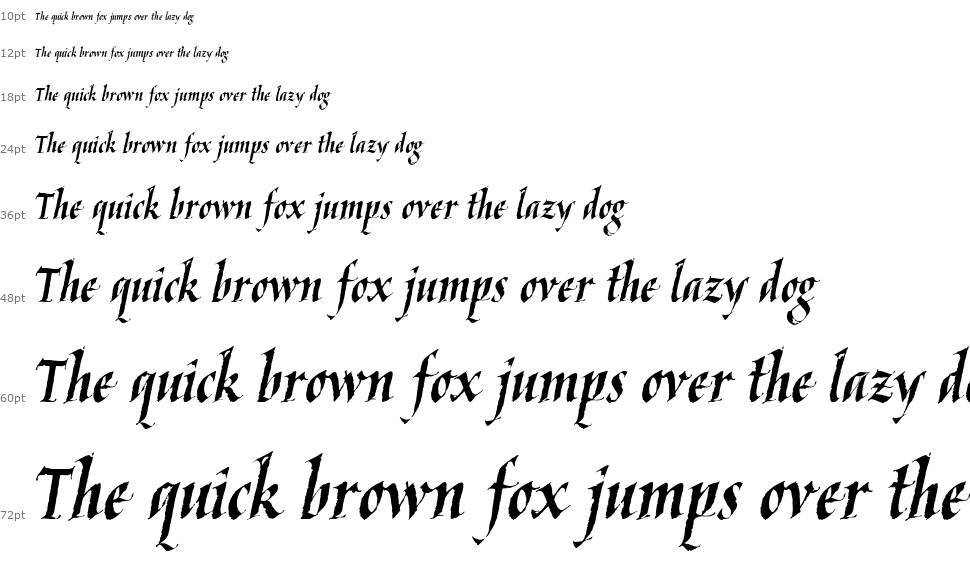 Kaligrafi-latin font Şelale