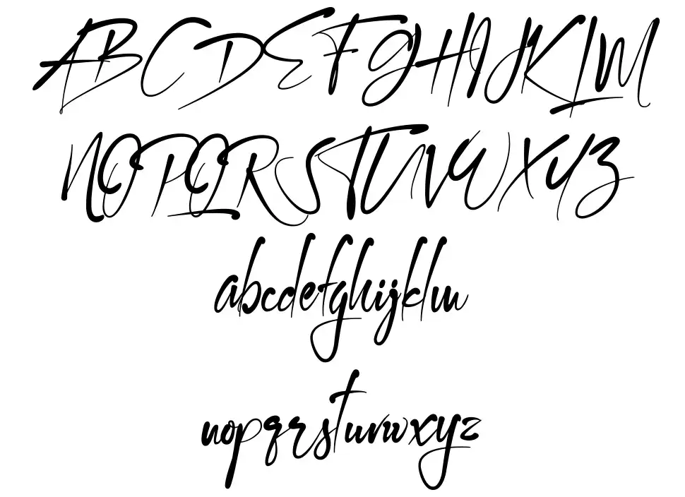 Kallem schriftart vorschau