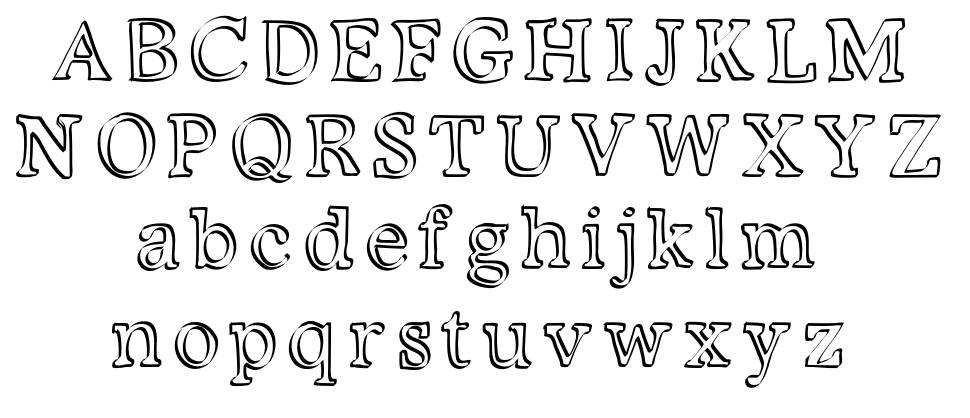 Kalligedoens 字形 标本