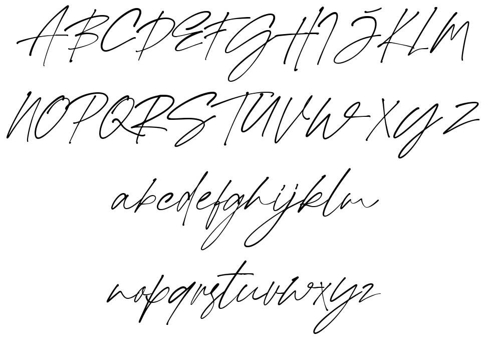 Kallimata Script font specimens