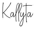 Kallyta フォント