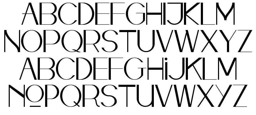 Kalona font specimens