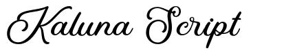 Kaluna Script font
