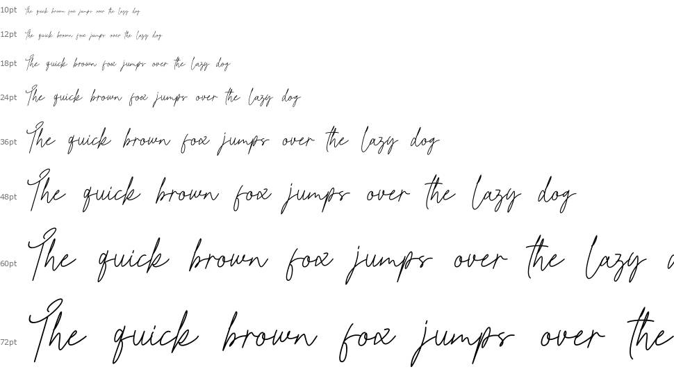 Kamila Signature font Waterfall