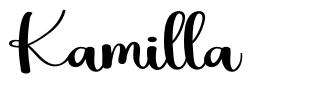 Kamilla font