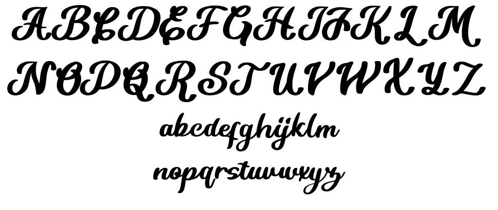 Kamilya font specimens