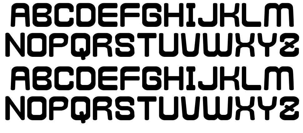 Kamone 4 G font specimens