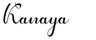 Kanaya 字形